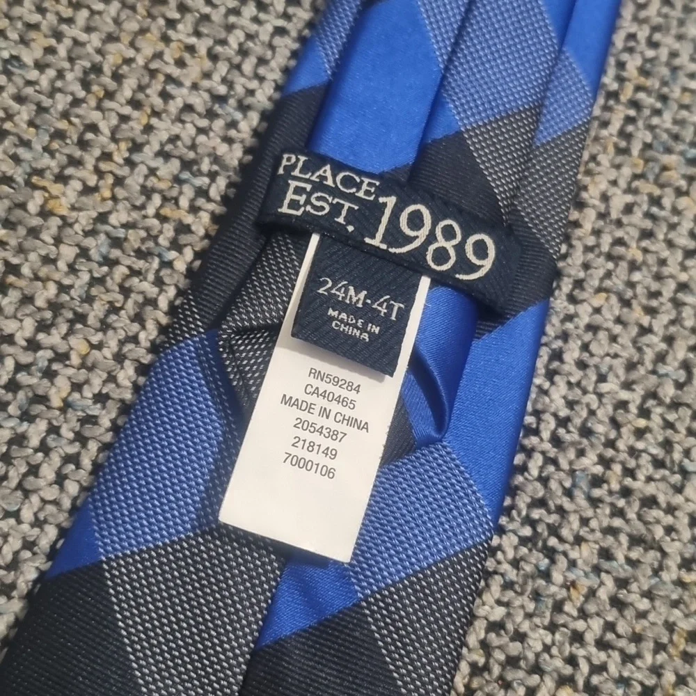 CHILDREN'S PLACE Toddler Neck Tie Blue/Black